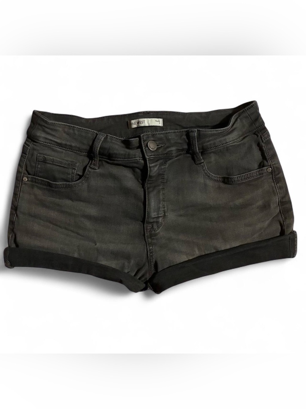 Nine West Black Denim Cuffed Women's Shorts